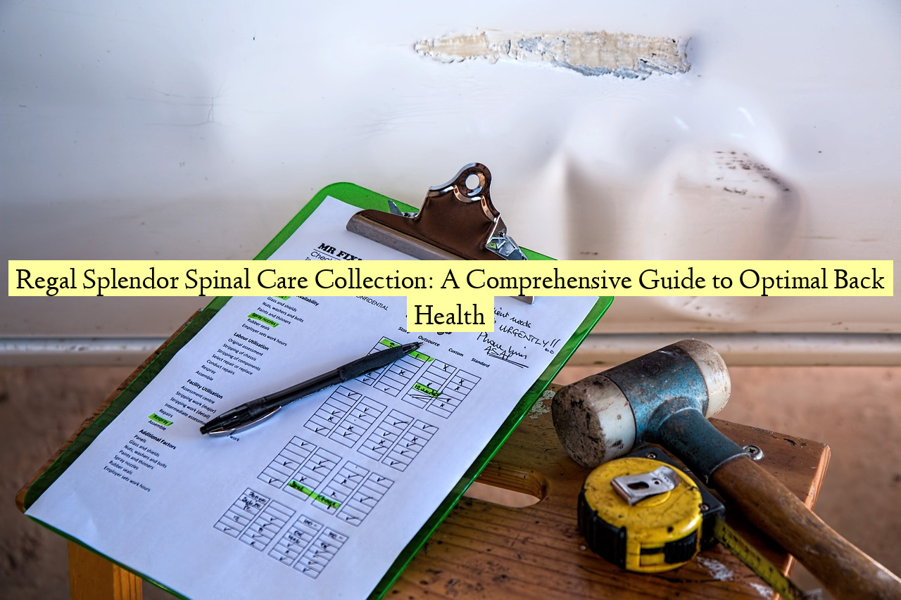 Regal Splendor Spinal Care Collection: A Comprehensive Guide to Optimal Back Health